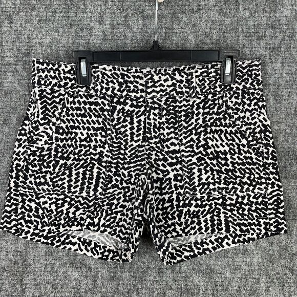 Banana Republic Shorts Womens 4 Print Cotton Chino Utility 4" Inseam Mid Rise - Picture 1 of 10